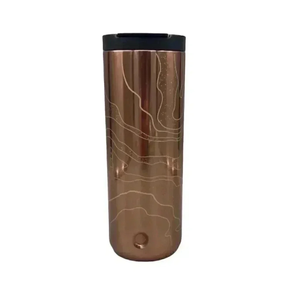 Starbucks collectible Siren Insulated Tumbler Rose Gold mug EVC 16oz